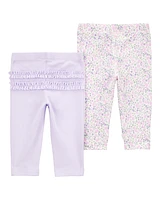 Baby Floral 2-Pack Pants