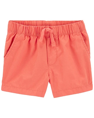 Toddler Pull-On Poplin Shorts