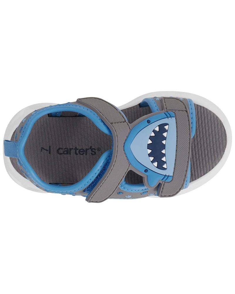 Toddler Shark Light-Up Sandals