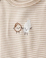 Baby 5-Pack Kangaroo Cloud Short-Sleeve Bodysuits