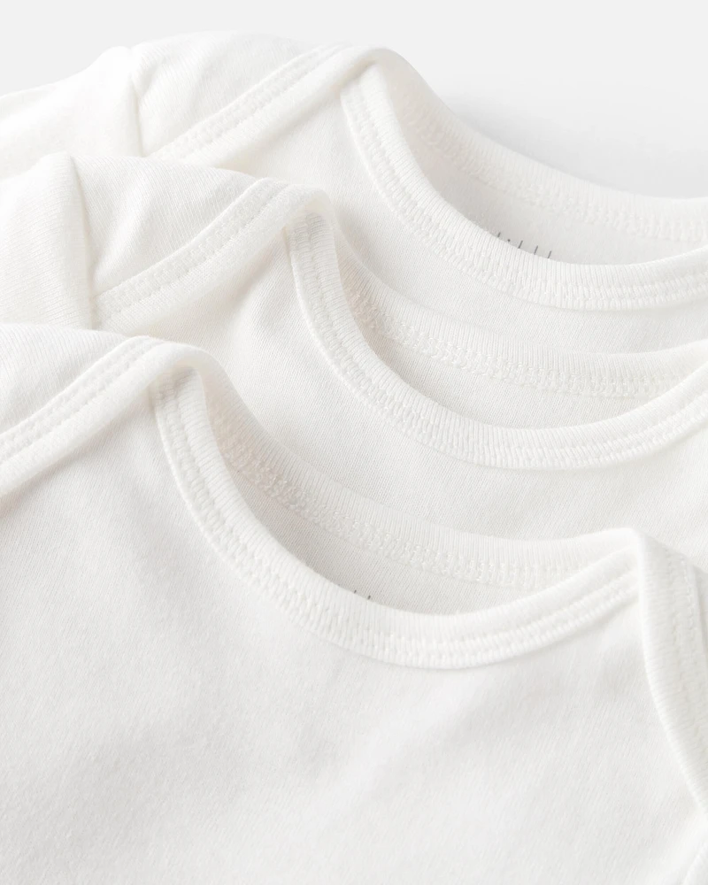 Baby 6-Pack Organic Cotton Rib Bodysuits
