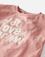 Baby Organic Cotton Let Love Grow Flutter Tee