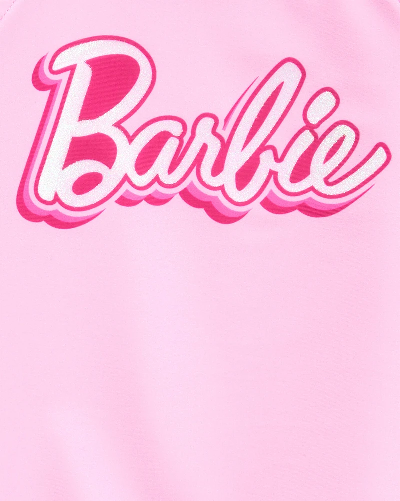 Toddler Barbie™ 2-Piece Rashguard Swimsuit Set - Pink