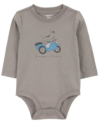 Grandpa's Sidekick Long-Sleeve Bodysuit