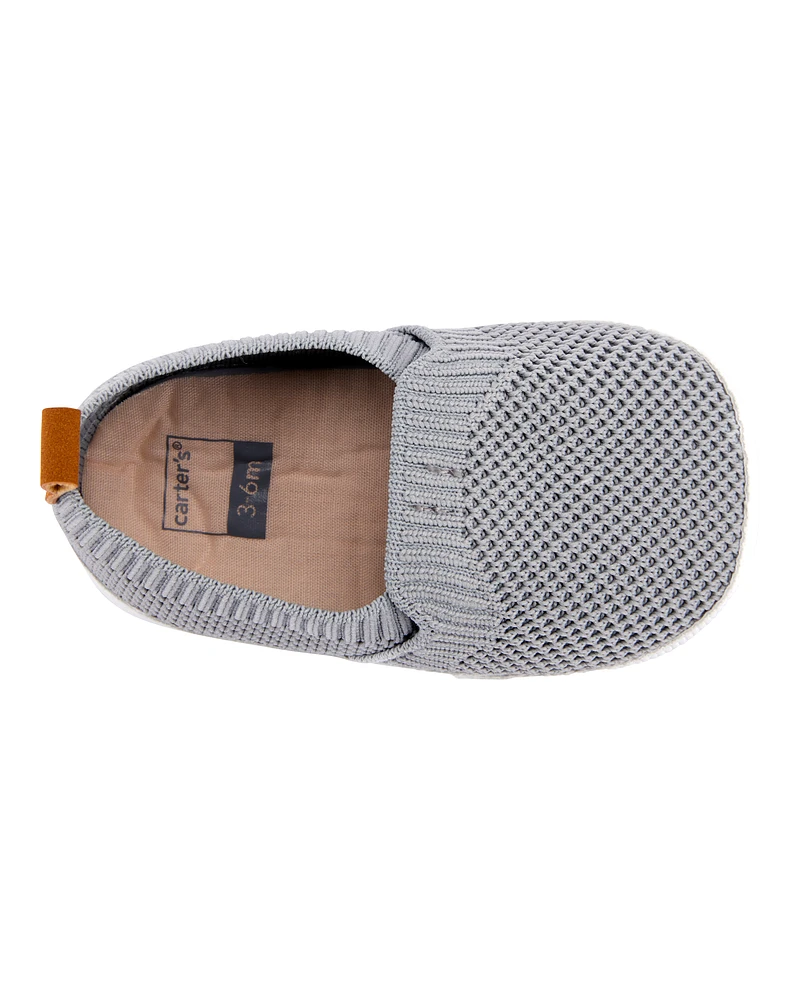 Baby Mesh Slip-On Shoes - Grey