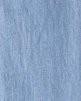 Kid Organic Cotton Chambray Pants