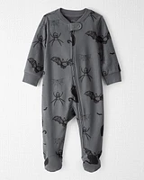 Baby Organic Cotton Sleep & Play Pyjamas Spooky Creatures Print
