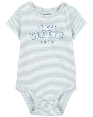 Baby Short-Sleeve Graphic Bodysuit - Blue