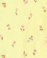 Baby 3-Piece Floral Outfit Set - Yellow/Chambray