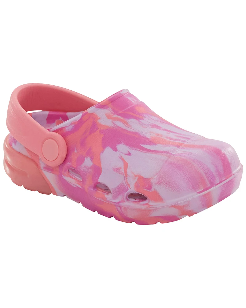 Toddler Tie-Dye Light-Up Rubber Clogs