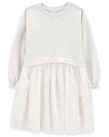 Kid Long-Sleeve Fleece Dress