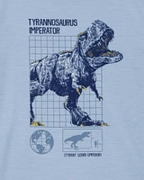 Kid Dinosaur Loose Fit 2-Piece Pyjamas - Blue