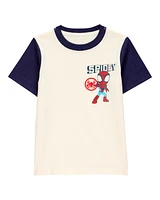 Toddler Marvel™ Spider-Man Short-Sleeve Graphic Tee - Cream