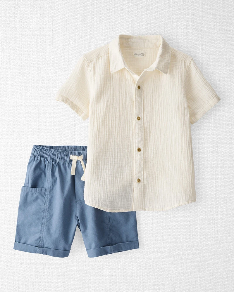 Kid 2-Piece Shorts Set Made with Organic Cotton