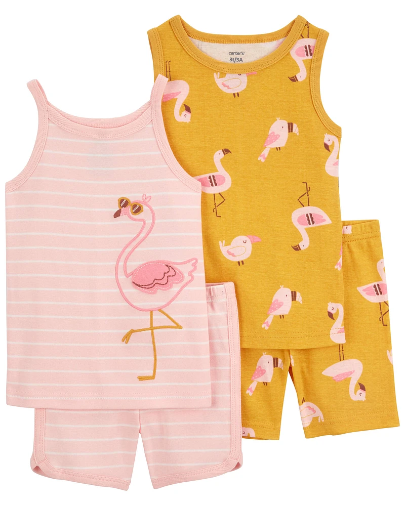 4-Piece Tank and Shorts Set