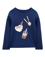 Kid Sushi Ramen Boba Cotton Blend Graphic Tee