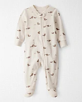 Baby Organic Cotton Sleep & Play Pyjamas Beavers' Creek Print