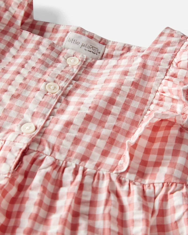 Toddler Gingham Top Made With Organic Cotton