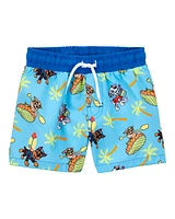 Toddler 2-Piece PAW Patrol Rashguard & Swim Trunk Set