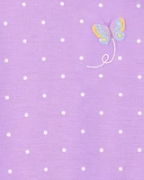 Kid 2-Pack Butterfly Nightgowns - Purple