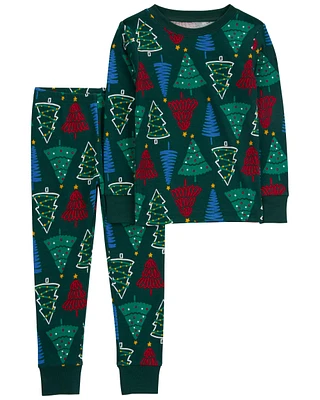 Toddler 2-Piece Christmas Tree 100% Snug Fit Cotton Pyjamas