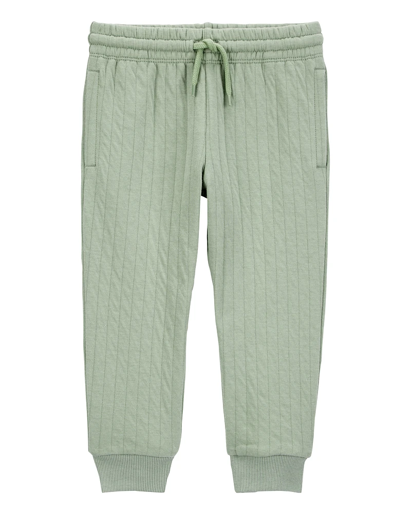 Baby Pull-On Quilted Joggers - Green