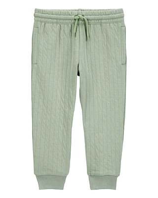 Baby Pull-On Quilted Joggers - Green