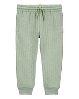 Baby Pull-On Quilted Joggers - Green