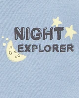Baby Space Print Snug Fit 4-Piece Pyjamas