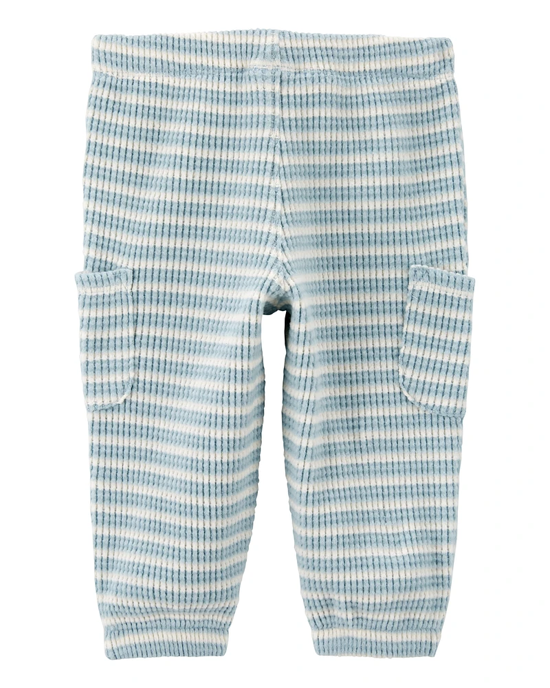 Baby Striped Pull-On Thermal Pants