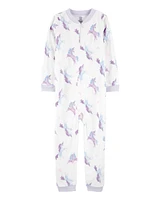 Kid 1-Piece Unicorn Fleece Footless Pyjamas