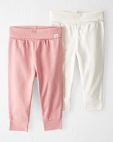 Baby 2-Pack Organic Cotton Grow-With-Me Joggers