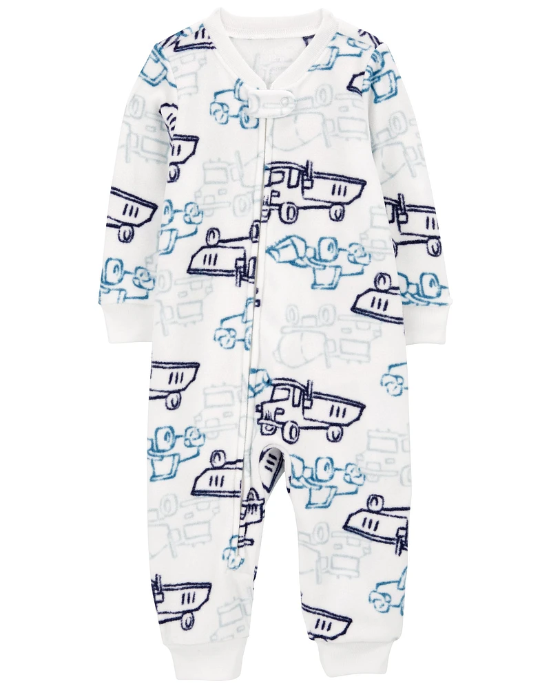 Baby 1-Piece Construction Fleece Footless Pyjamas