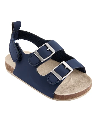 Baby Buckle Faux Cork Sandals