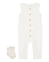 Baby 2-Piece Jumpsuit & Sock Set