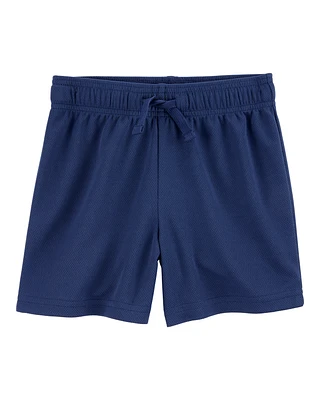 Toddler Boy Active Mesh Shorts - Navy