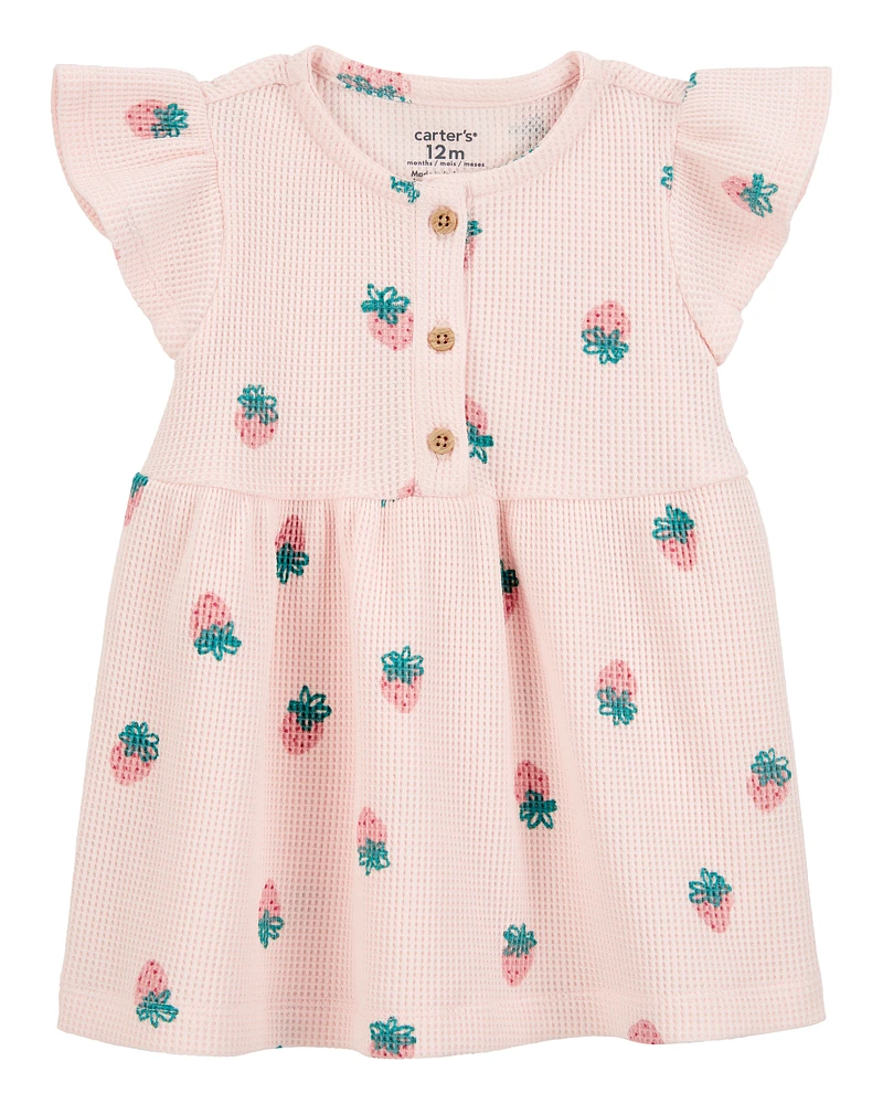 Baby Strawberry Thermal Dress