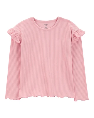 Kid Long-Sleeve Ribbed Top