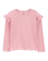 Kid Long-Sleeve Ribbed Top