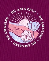 Kid Waffle Knit Long-Sleeve Tee - Burgundy