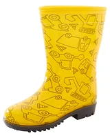 Toddler Construction Print Rain Boots