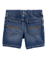 Toddler Pull-On Denim Shorts - Navy