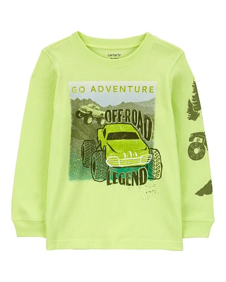 Toddler Off Road Adventure Thermal Graphic Tee