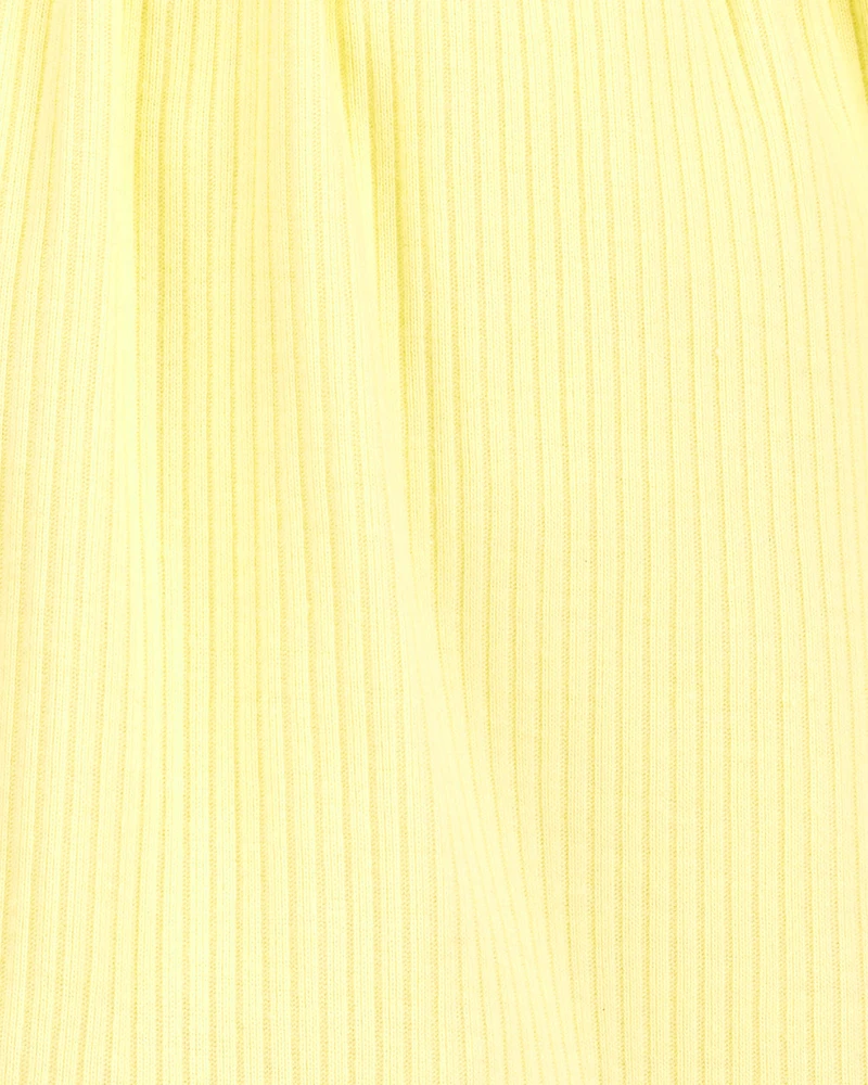 Baby Flutter Sleeves Jumpsuit - Yellow