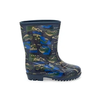 Toddler Construction Print Rain Boots