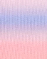 Kid Ribbed Ombre Long-Sleeve Top - Purple/Pink