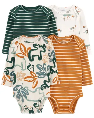 4-Pack Long-Sleeve Bodysuits