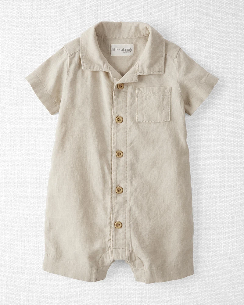 Baby Button-Front Romper