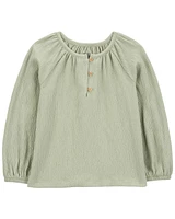 Baby Gauze Long-Sleeve Top