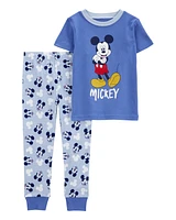 Toddler 2-Piece Mickey Mouse 100% Snug Fit Cotton Pyjamas